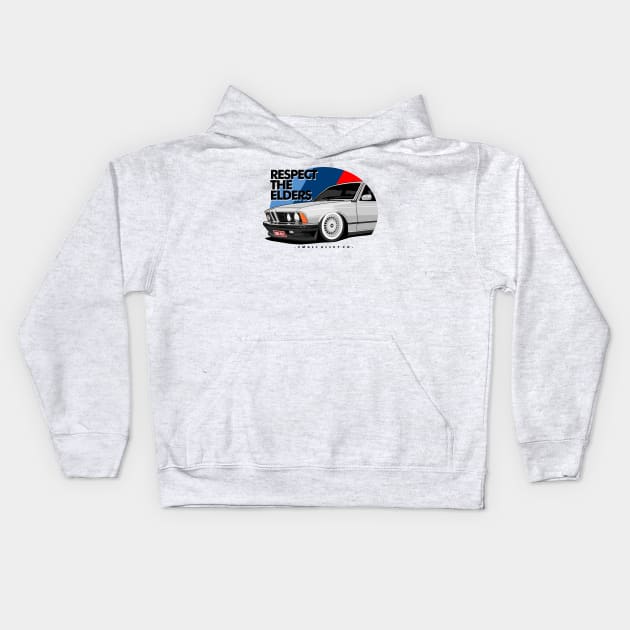 BMW Kids Hoodie by small alley co